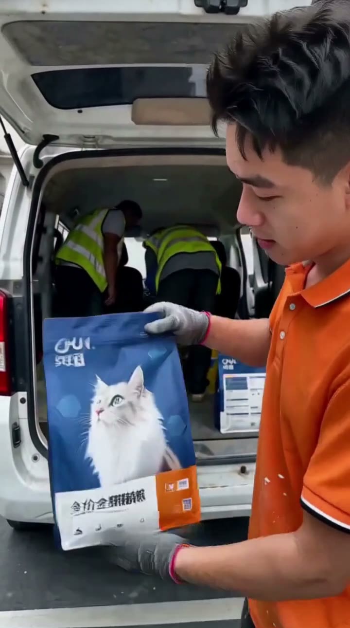 人物 + 商品 · 猫粮展示成片