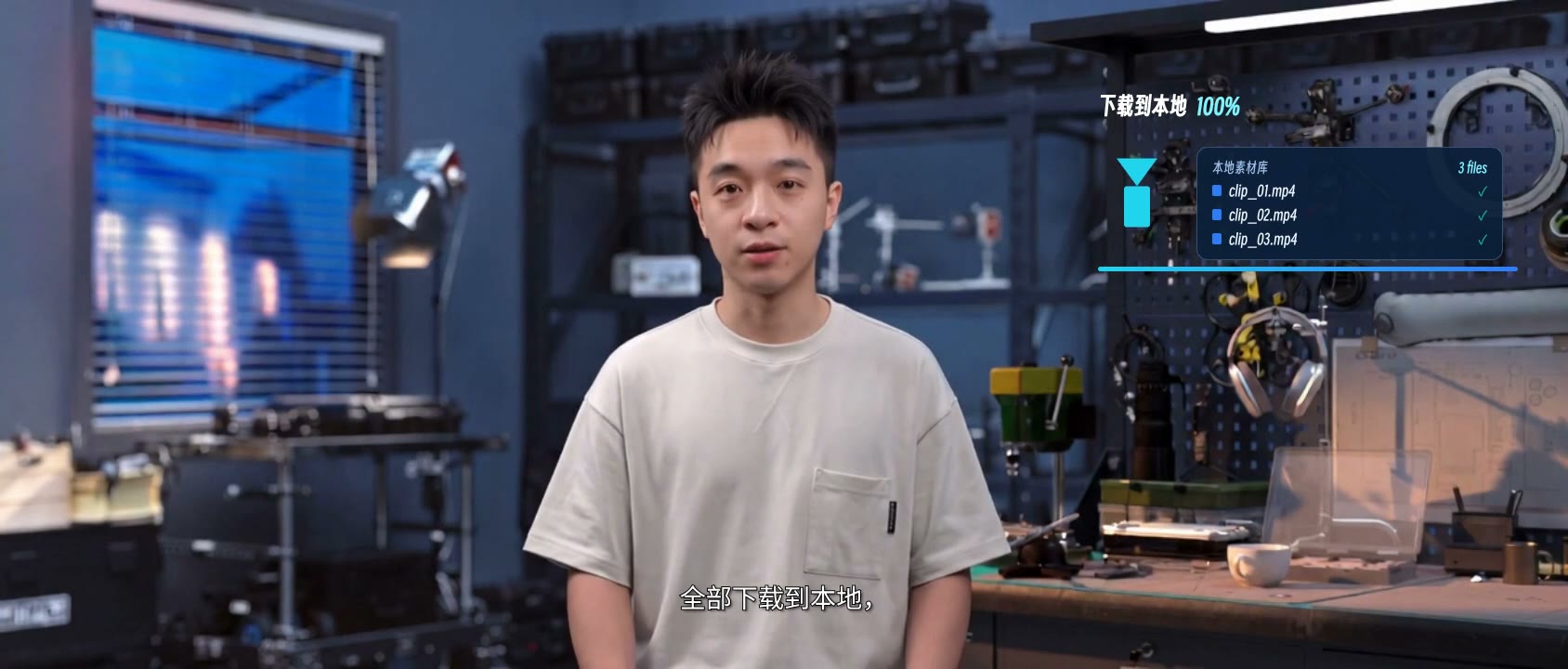 数字人自动剪辑 · MG 成片